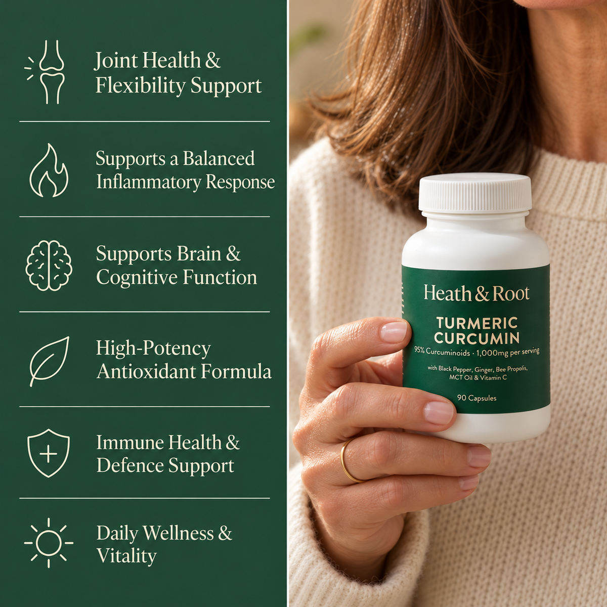 Turmeric Curcumin Capsules (1,000mg)